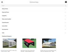Tablet Screenshot of deltacanopy.com
